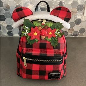 Loungefly Disney Buffalo Plaid mini backpack